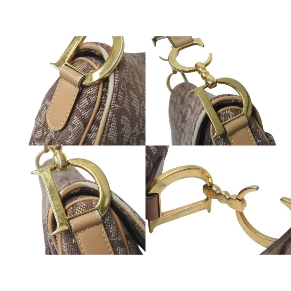 Christian Dior Trotter Double Saddle Brown One Shoulder Hobo Bag Galliano - Picture 5 of 10